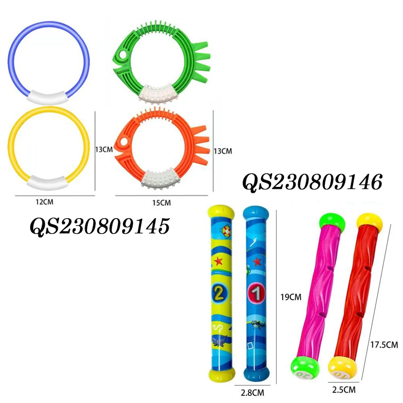 QS Popular Summer Beach Toys Kids Many Different Types Plastic Underwater Swimming Pool Diving Set Toys For Children Gift