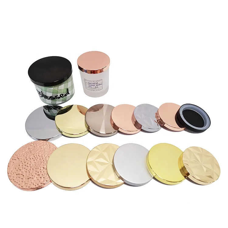 Candle Lid Wholesale All Size Candle Jar Metal Flat Lid With Silicone Gasket