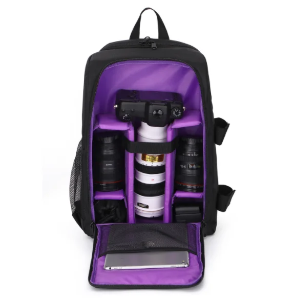 China factory wholesale large capacity custom camera backpack camera/video bags travel with