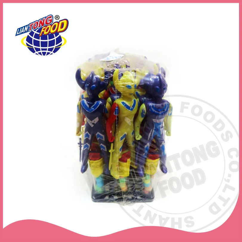 fighter toy with candy