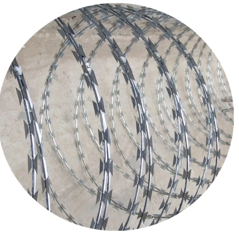 Razor Barbed Wire  Hot Dipped Galvanized Razer Wire Coil BTO-22 Type