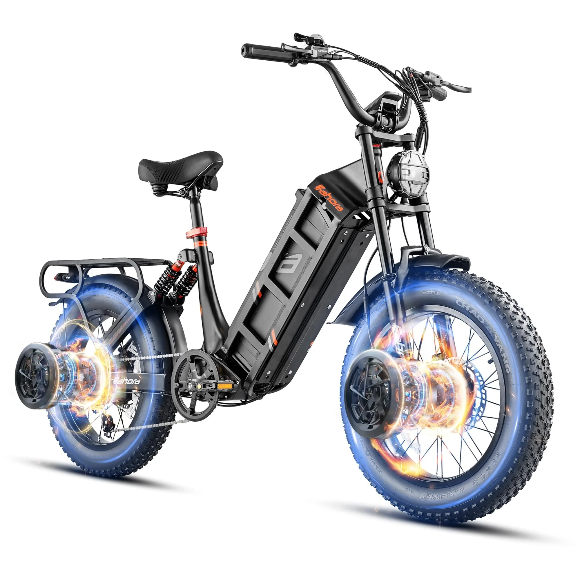 Eahora Juliet 3 2000w Dual Motor 48v 60ah High-Capacity Battery Electric Bicycle 100+Miles Suitable For Renting E bike