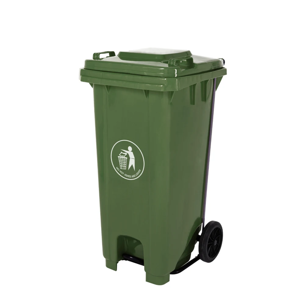 120 liter trash can garbage waste bin plastic dustbin