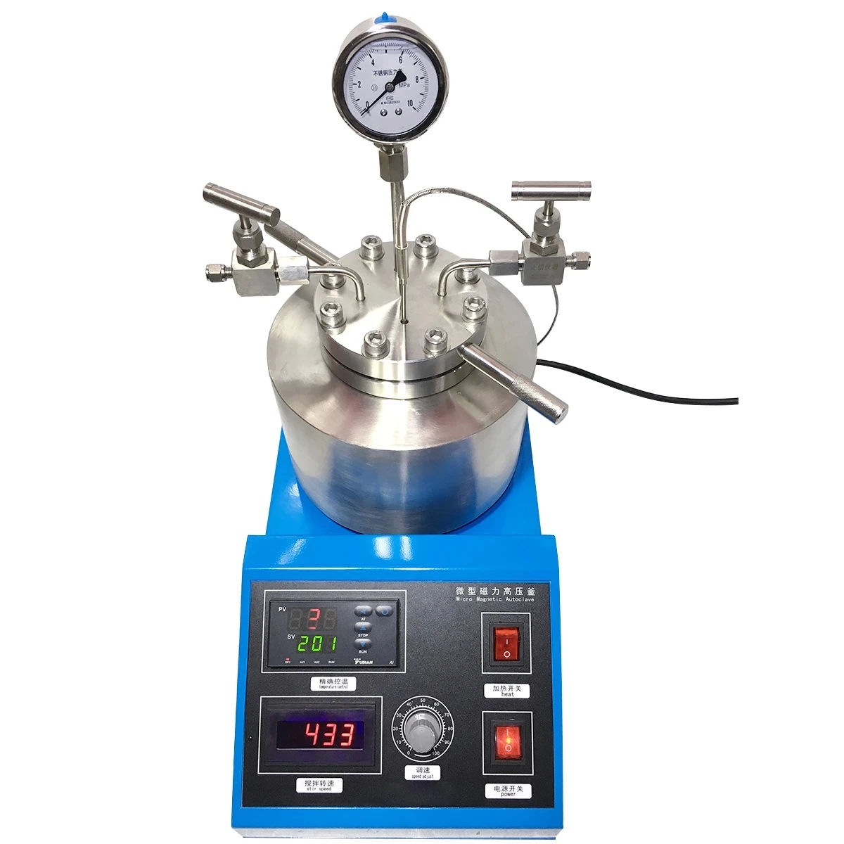 High pressure temperature Autoclave Reactor 50ml with magnetic stirrer