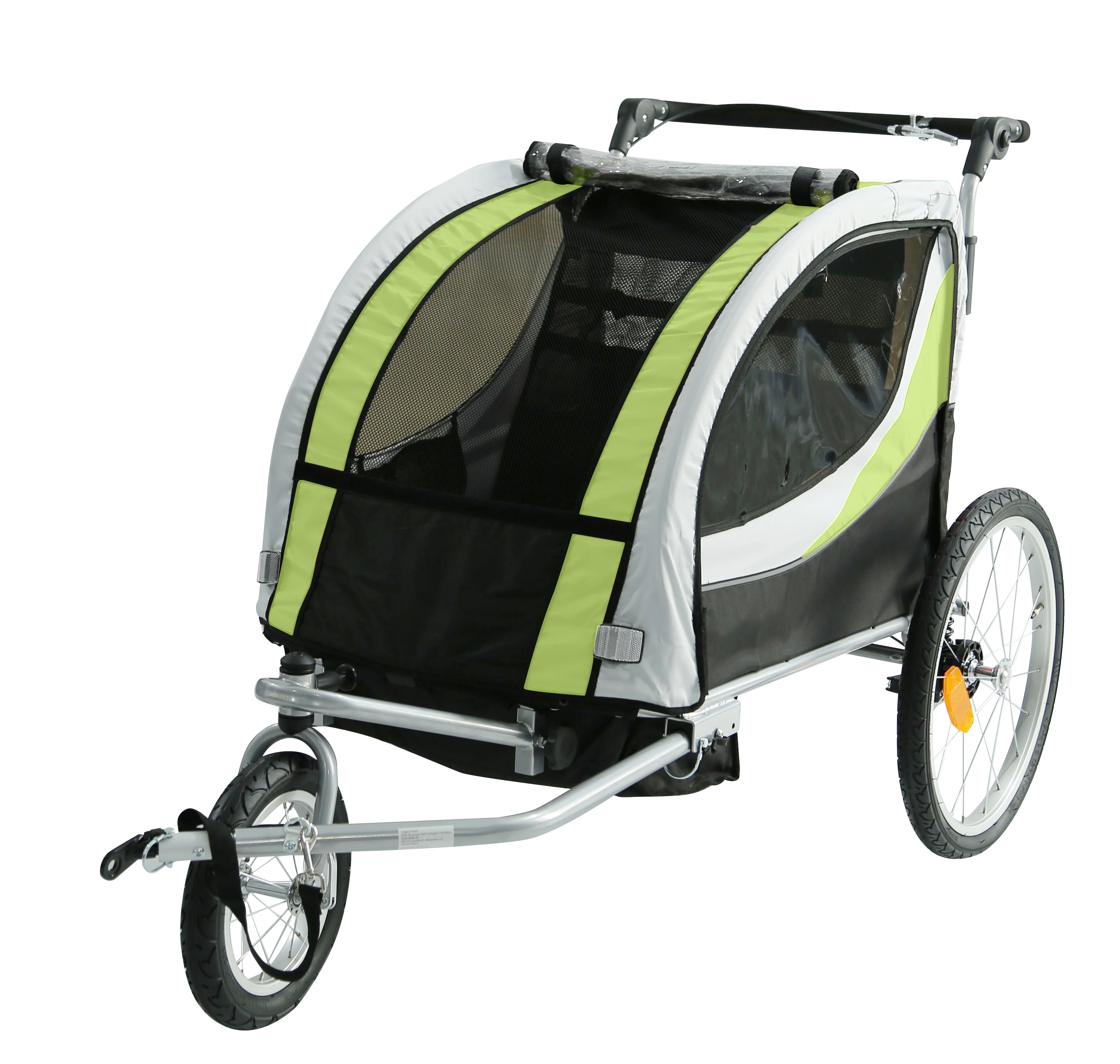 Hot selling bike trailer 3-in-1 for two baby, china baby trailer bicycle with ASTM