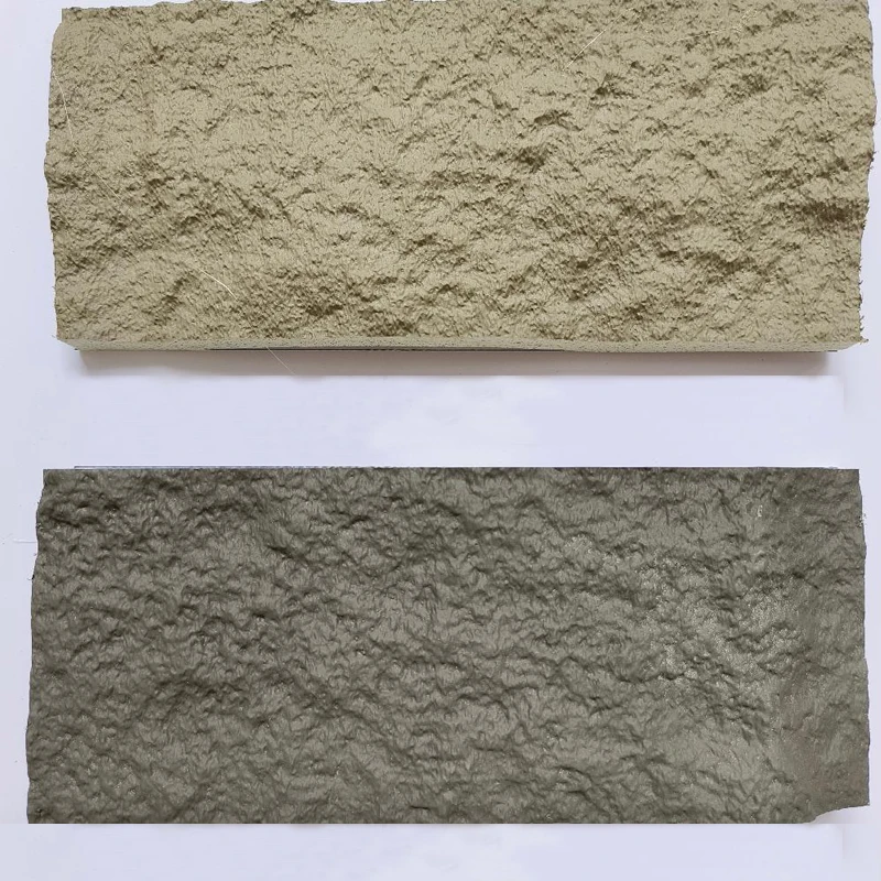 Factory popular pu crushed wall sand stone slab foam decoration