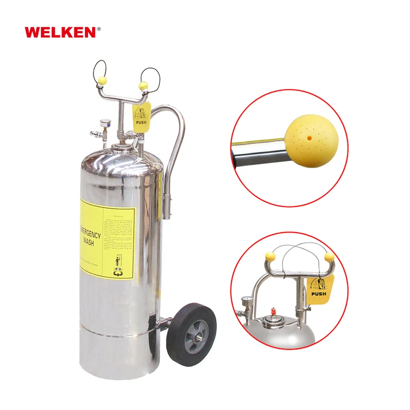 CE approved outdoor safety emergency eyewash and shower station ss304 Portable Eye Wash