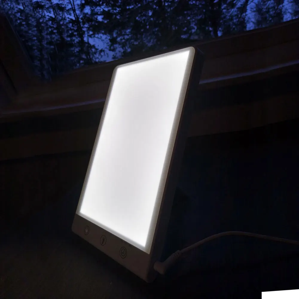 GQ-L1 Simulate 10000lux Daylight SAD Mood Light Therapy Lamp Bedroom DC 90 Touch Switch Table Lamps DC 5V Acceptable 50000 170