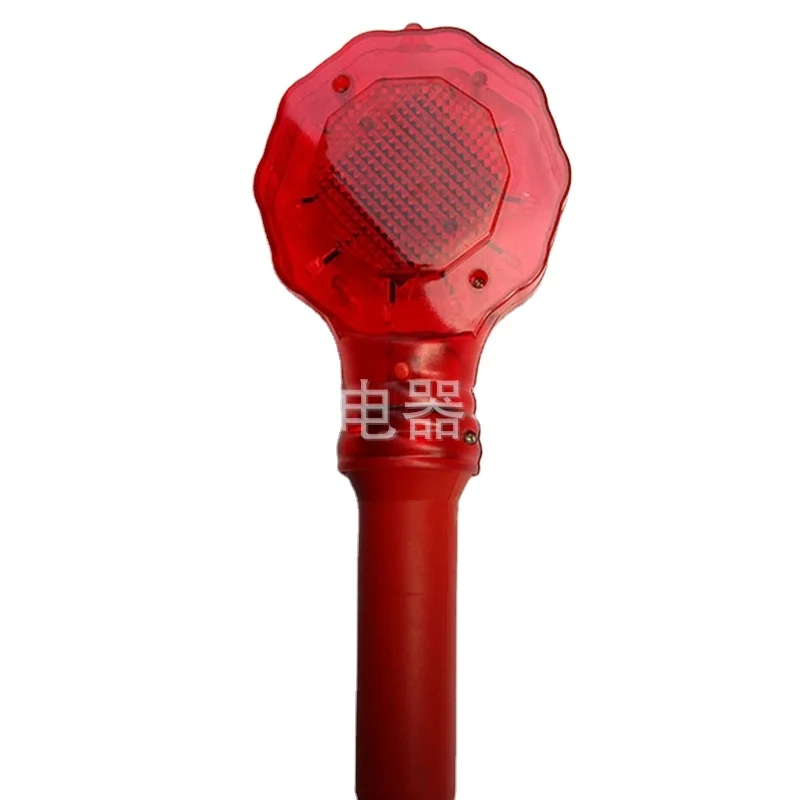 Hot sale 2023 Red traffic warning light emergency construction led roadblock strobe light hand safety signal beacon lights