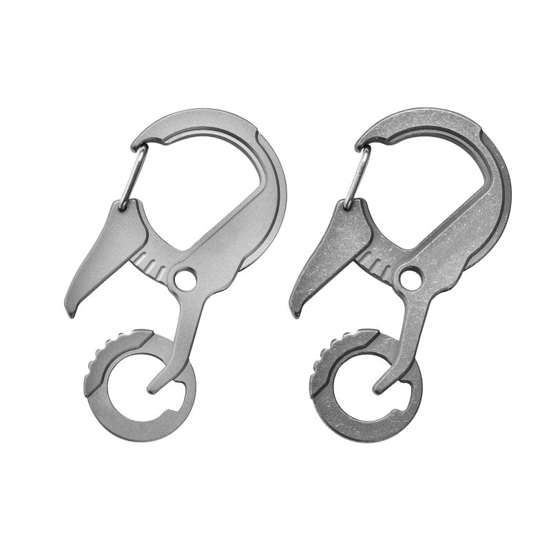 BST-TI Titanium alloy keychain multifunctional EDC pendant bottle opener personalized keychain EDC Outdoor Tool metal
