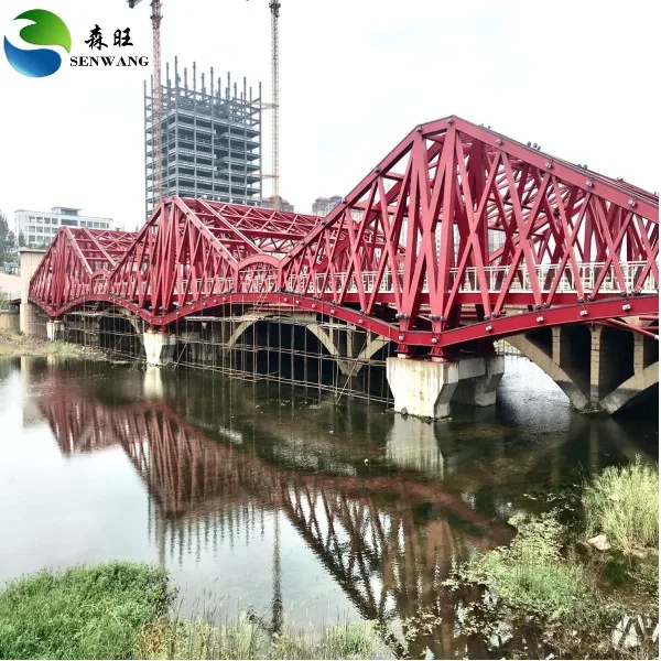 Prefabricated Steel Bridge With Large Span Hot Selling High Quality Steel Structure Cross-sea Bridge And Footbridge Bridge