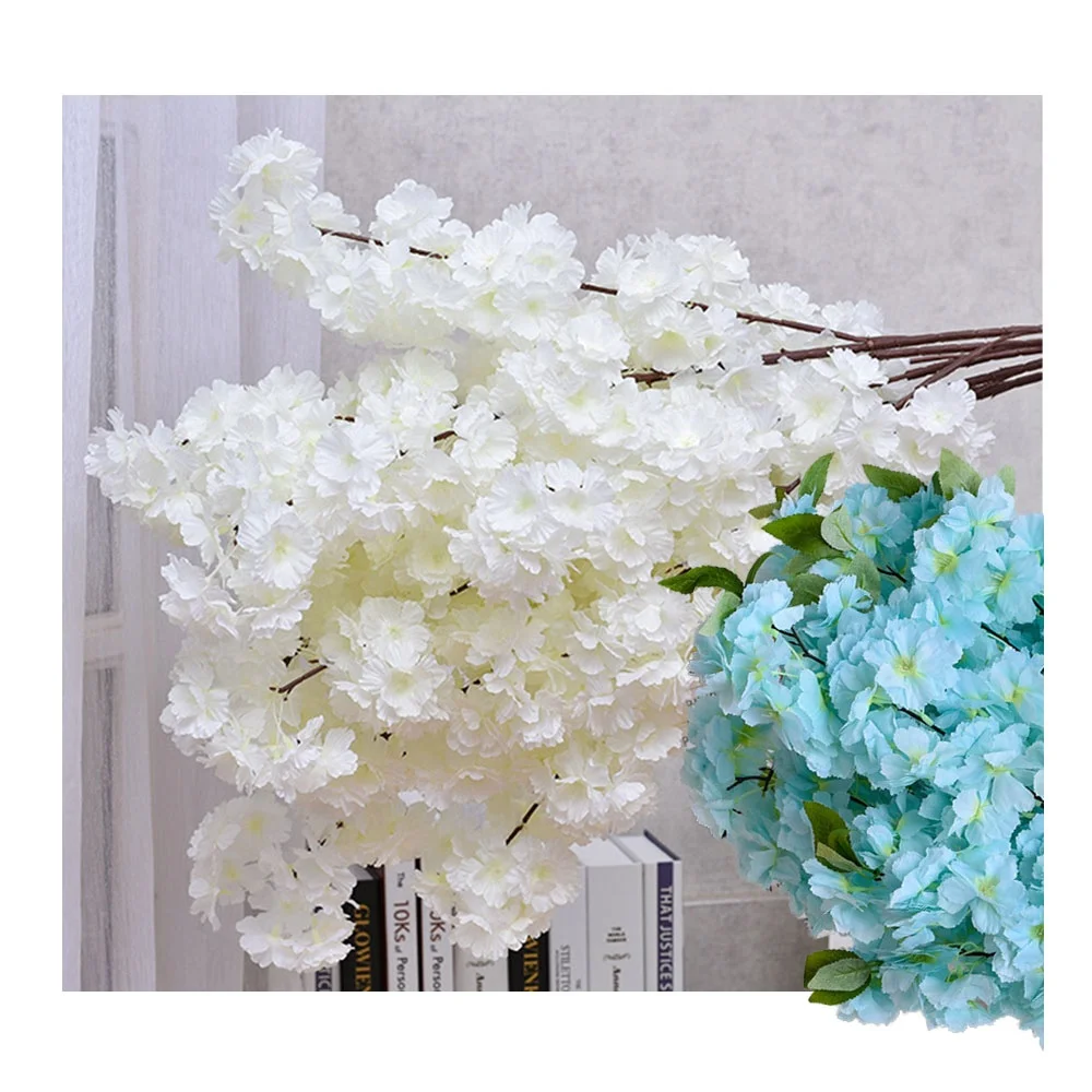New Style Artificial Cherry Blossom Silk Sakura for Wedding Centerpieces