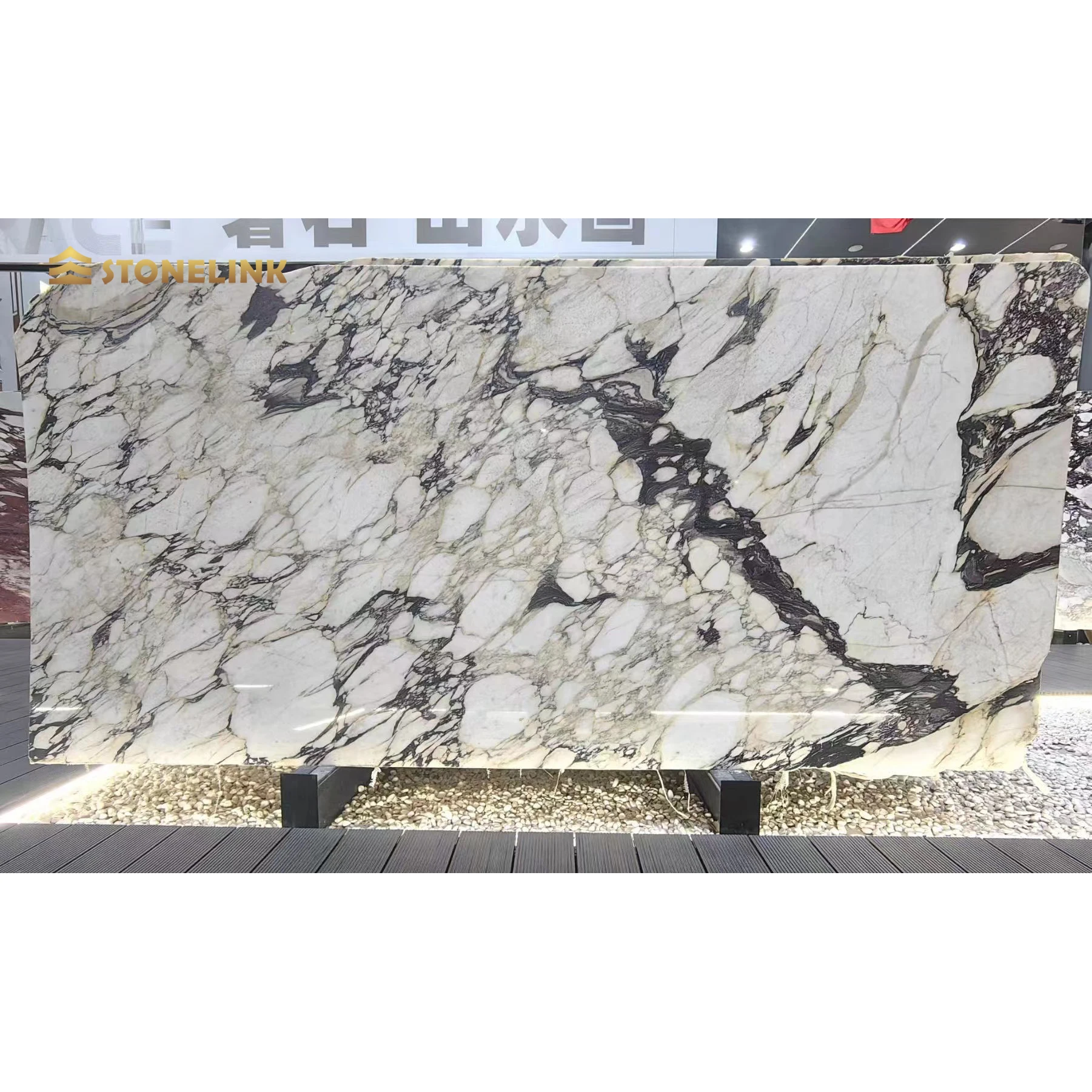 Calacatta Viola Marble Slabs Natural Marble Stone on Stock