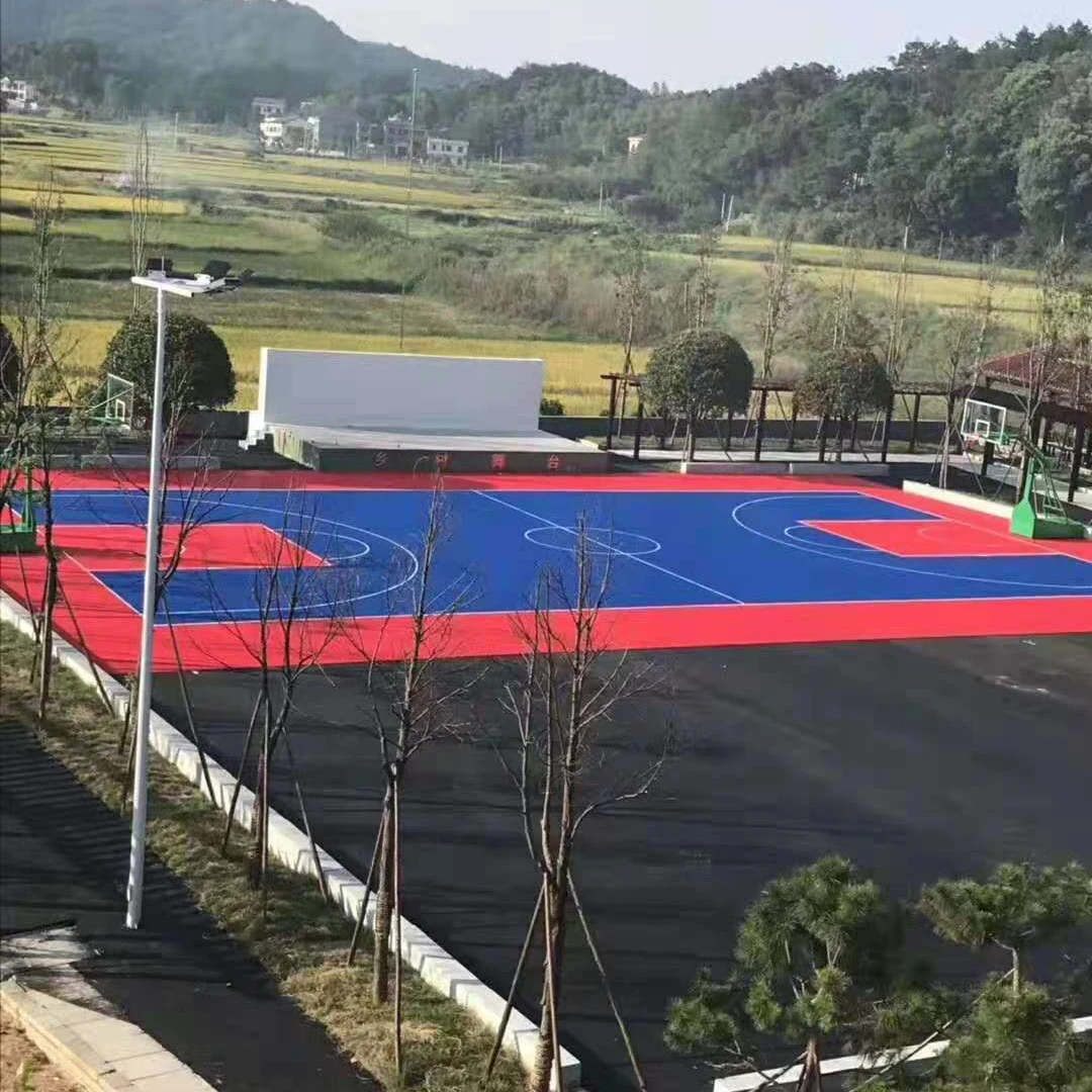 
PP suspended interlocking sports flooring used basketball courts for sale 