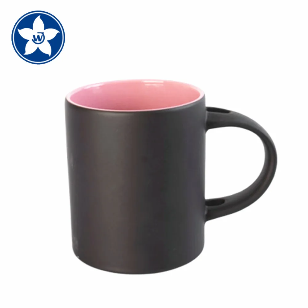 Premium Quality Sublimation Magic Matte Stoneware Black Coffee Mugs