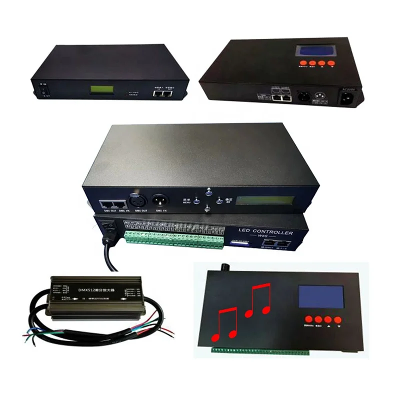 Светодиодный контроллер SPI /DMX pixel light rgb dmx 2811/8904/6812/2904/APA102/9812/2812/9813/3001/8806/1903/2801 светодиодный