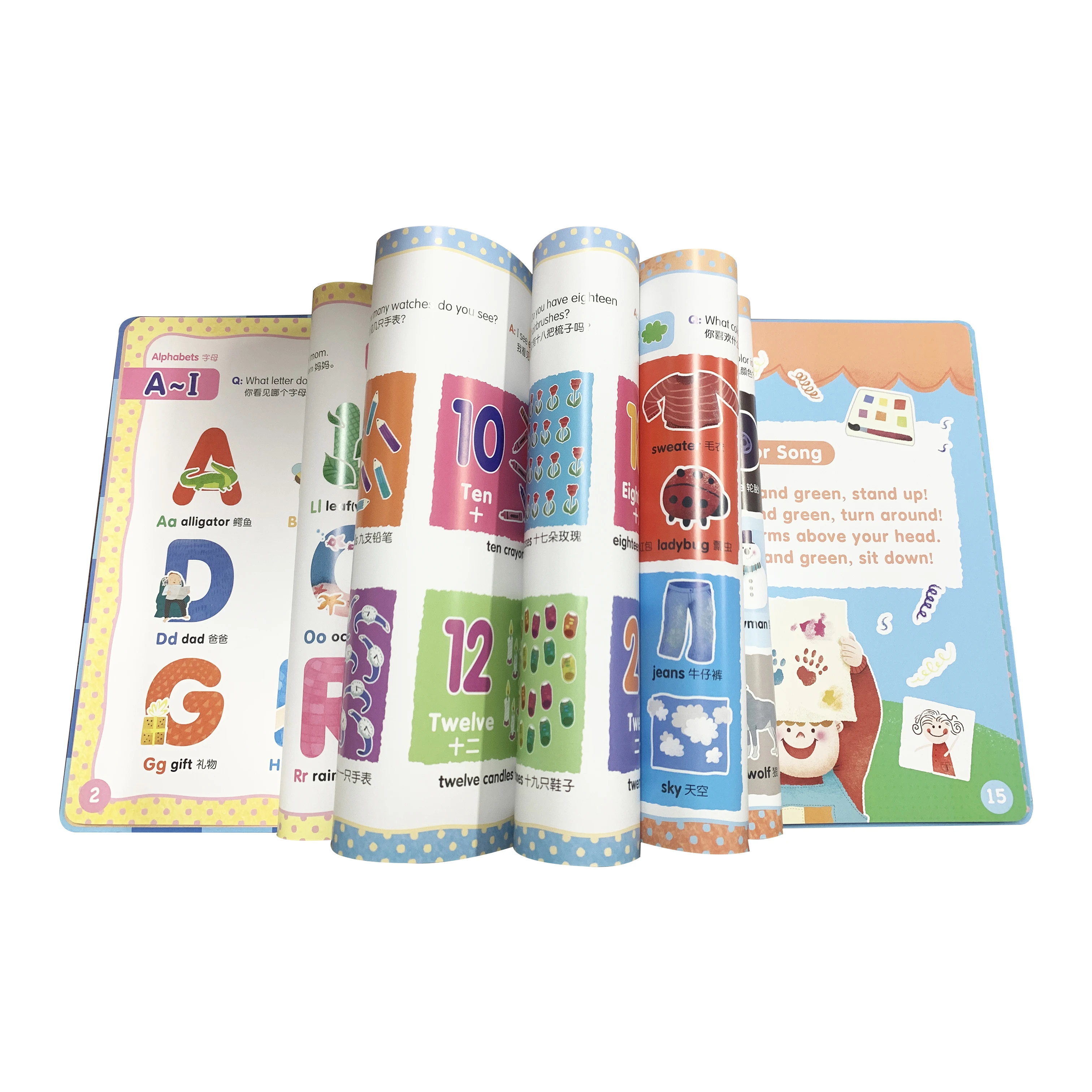 Comprehensive English Learning Set Kids Picture Dictionary and Talking Pen Interactive Audio Books Vocabulary Building