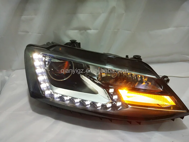 Compatible with Volkswagen Jetta headlight LED driving light projector matrix Original lighthouse Real second-hand Sagitar