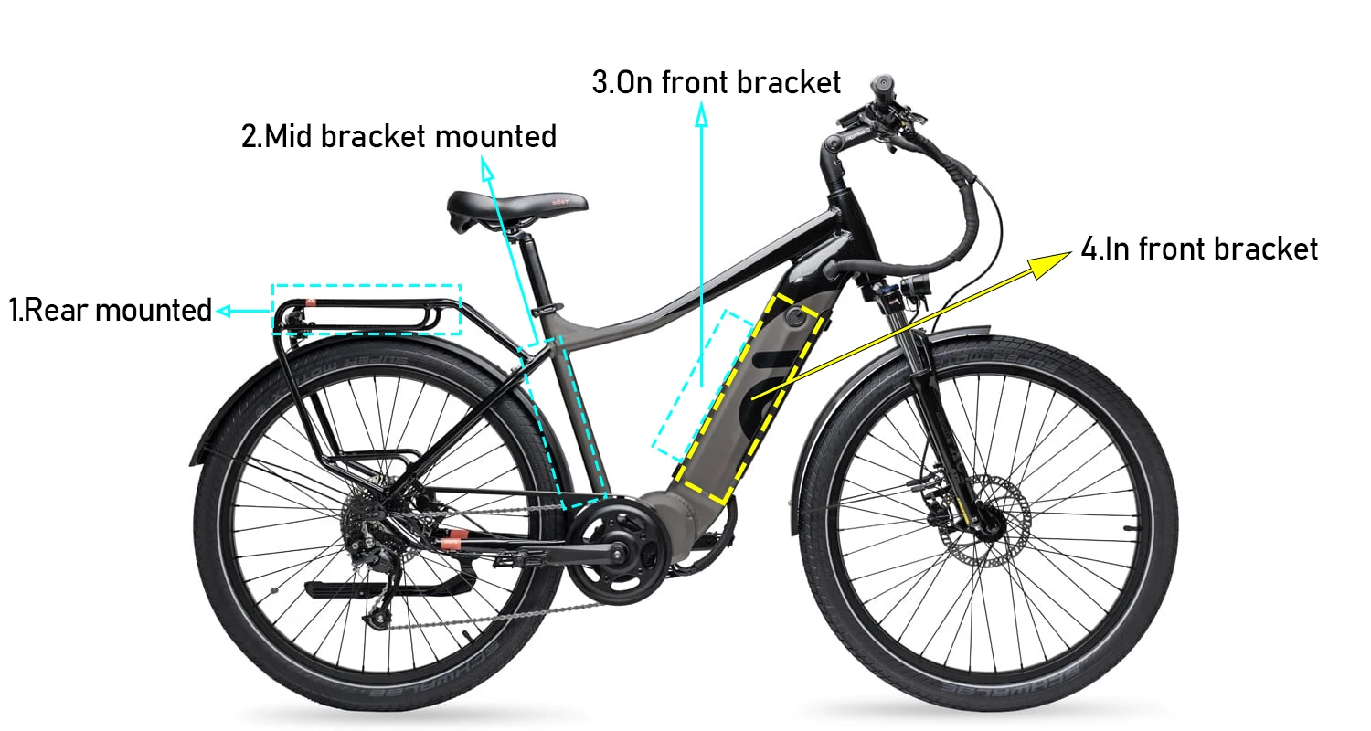 Factory custom upgrade 13S4P 48V 1000w electric bike battery 48v 20ah for e bicycle
