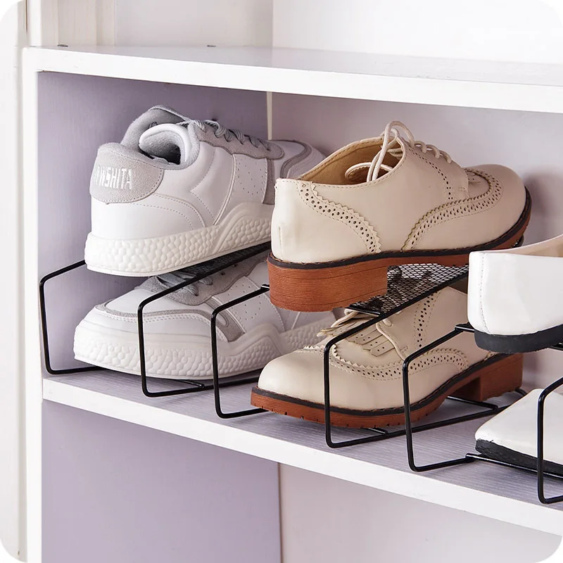 Iron Shoe Rack Metal Durable Storage Industrial Modern Vintage Heavyduty Organizer Entryway Stylish Spacesaving Rustic Adjust