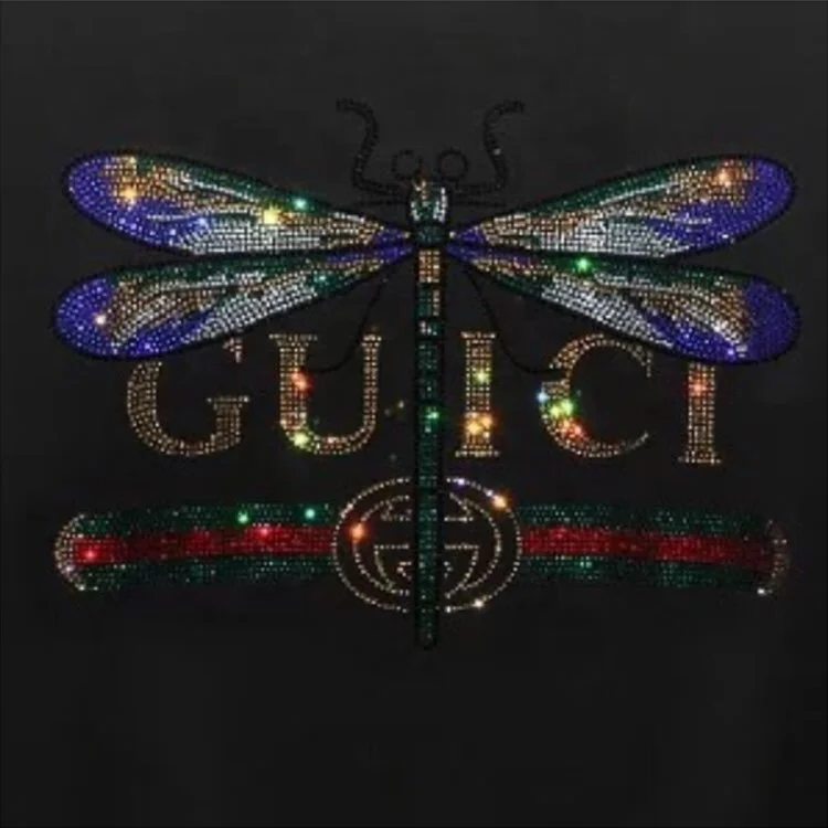 
Machine Made Rhinestone Sheet Hotfix Fabric Rhinestone Transfer 