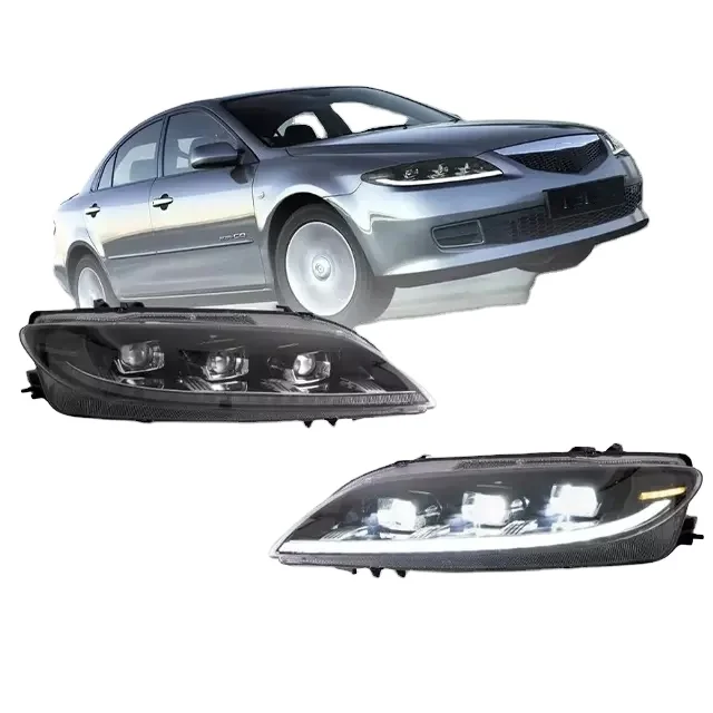 Hot sale LED matrix projector headlight for mazda 6 1th gen pre-facelift sedan 2002 2003 2004 2005 2006 2007 2008