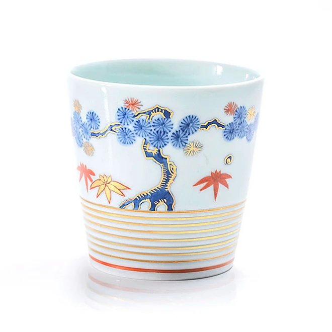 Arita Porcelain Bamboo Modern Color Quality Wholesale Coffee Ceramic Drink Cup Tea