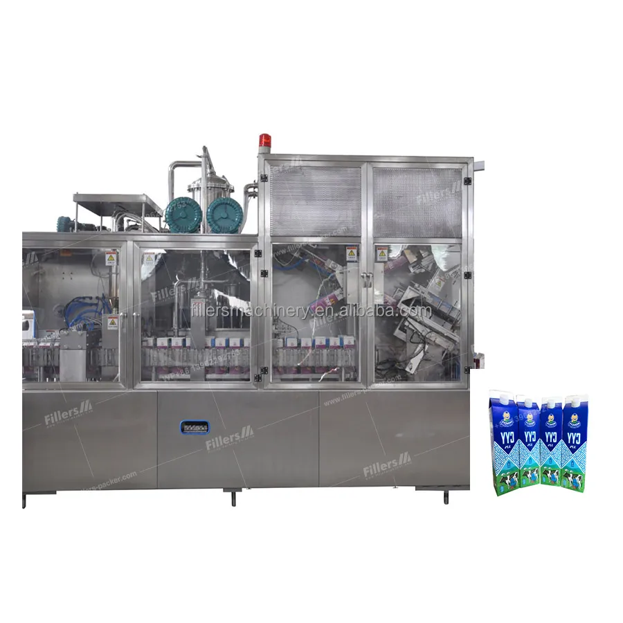 1000BPH Gable Top Carton Beverage Water Juice Milk Detergent Semi Automatic Filling Packing Machine