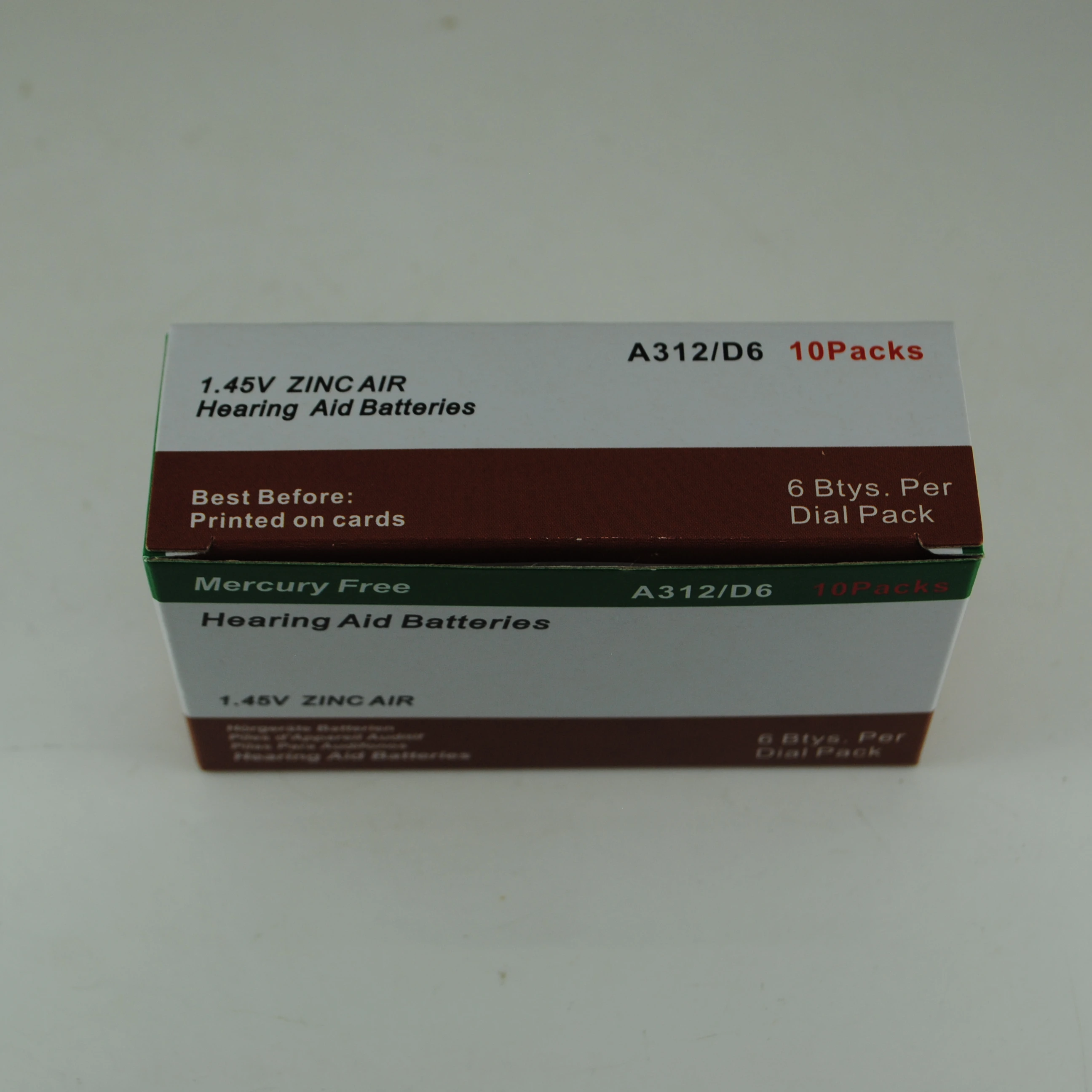 Kingkong brand PR41 A312 1.4v 170mAh zinc air Good Quality Hearing Aid Battery