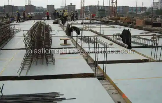 Plastic Hollow Concrete formwork widely used on wall column and foundation formwork  maximum fresh concrete pressure 50KN/m2