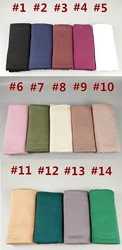 New arrival arabic cotton modal solid muslim head scarf women hijab
