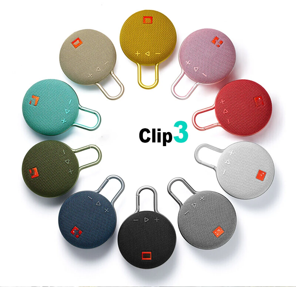 Clip3 Type c waterproof bass portable wireless speaker outdoor party travel mini Clip3 speakers