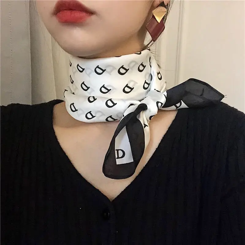 Leopard print square scarf silk small 70*70 ladies professional