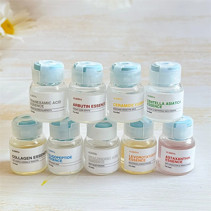 ZS 9pcs/lot Microneedling Cocktails Serum Ampoule Mesotherapy Serum Ceramide VC Cocktails Solution For Sensitive Glassy Skin