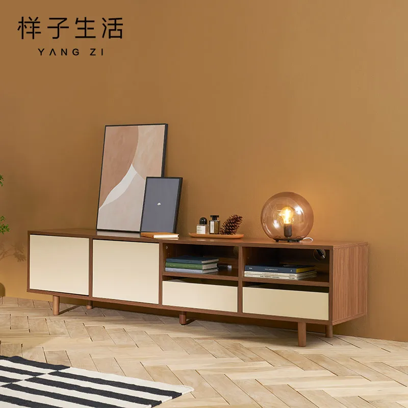 
Room furniture Nordic style modern design tv stand cabinet and center table set 