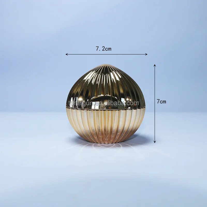 Round high-grade gold pigment cream dispenser bottle Lady Cream Cream bottle Skin care plastic bottle with gasket