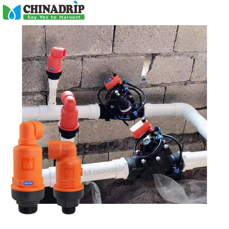 Пластиковый вакуумный воздушный клапан Комбинированный сельскохозяйственный для капельной линии орошения