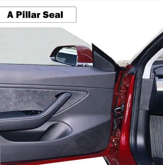 3 meters Car Seal Strip Noise Reduction Sunroof Windshield Seal Car Door Rubber Seal Strip for Tesla Model 3