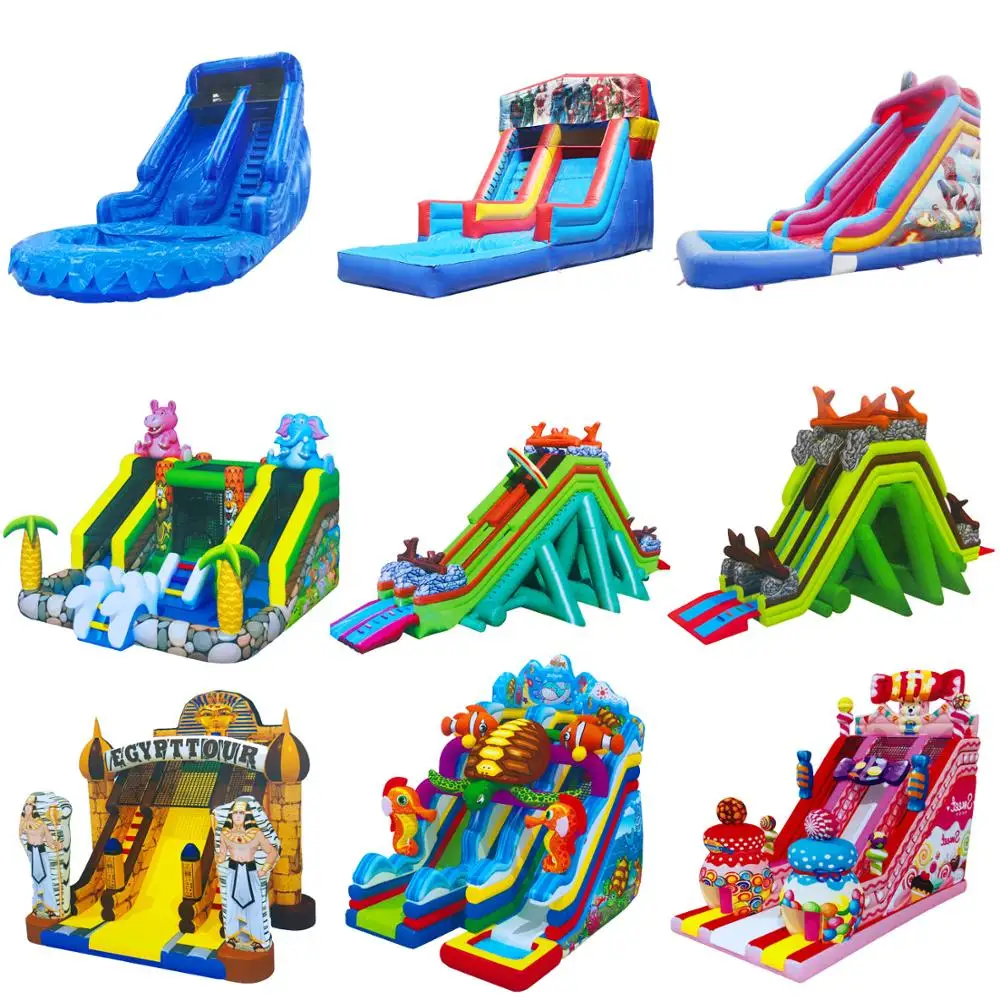 Popular giant adults race game inflatable obstacle course castle slide for kids commercial inflatable bounce