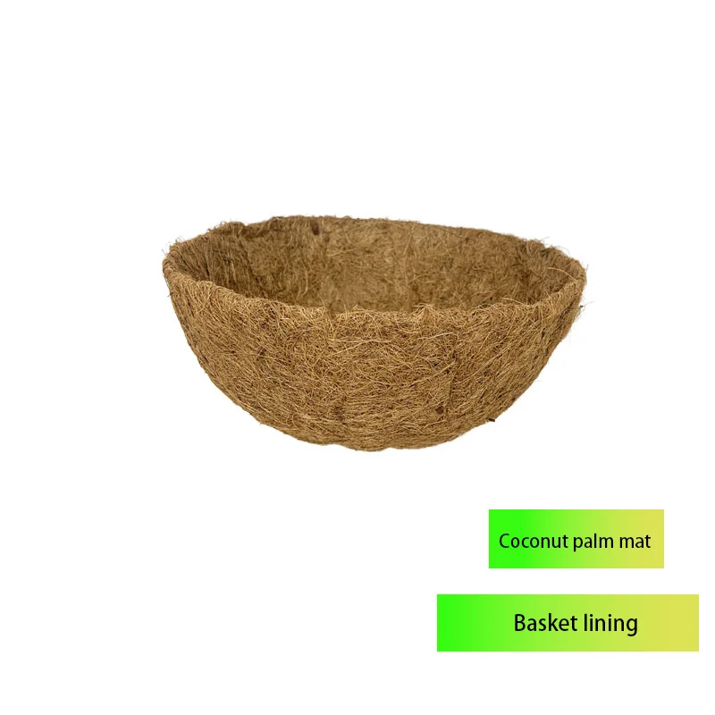 S-shaped Iron Art Coconut Fiber Flower Basket, the New Trend of Home Aesthetics!