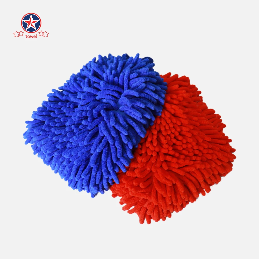 Super-Soft Microfiber Cleaning Cloth Quick-Dry Lint-Free Mitts for House Car Wash Unique Noodle Fibers for Delicate Surfaces