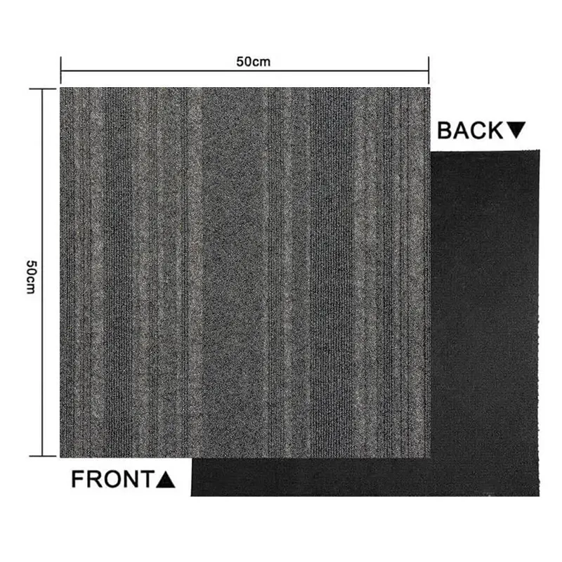 Luxury Commercial Tile Carpet Hotel Nylon Modular Interlocking Floor Carpet Tiles for Office Adult Modern Carpet for Bedroom 50m