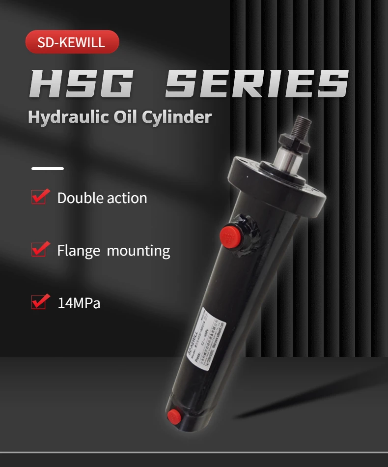 Flange type with chrome plated rod double acting cheap welded cylinders more stable running hydraulic piston cylinder