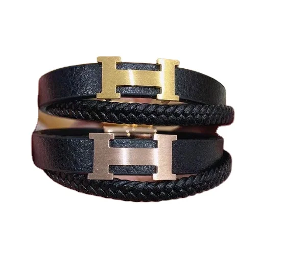 
Titanium steel European and American Custom Charm Brand Bracelets Bangles For Women Gold Plated Bracelet 