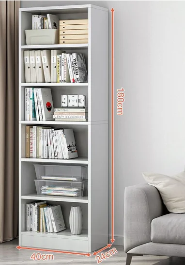 Storage Shelf Cabinet Bookcase Storage Shelf Living Room Furniture Display Storage Bookcase Wooden Large Space Wooden