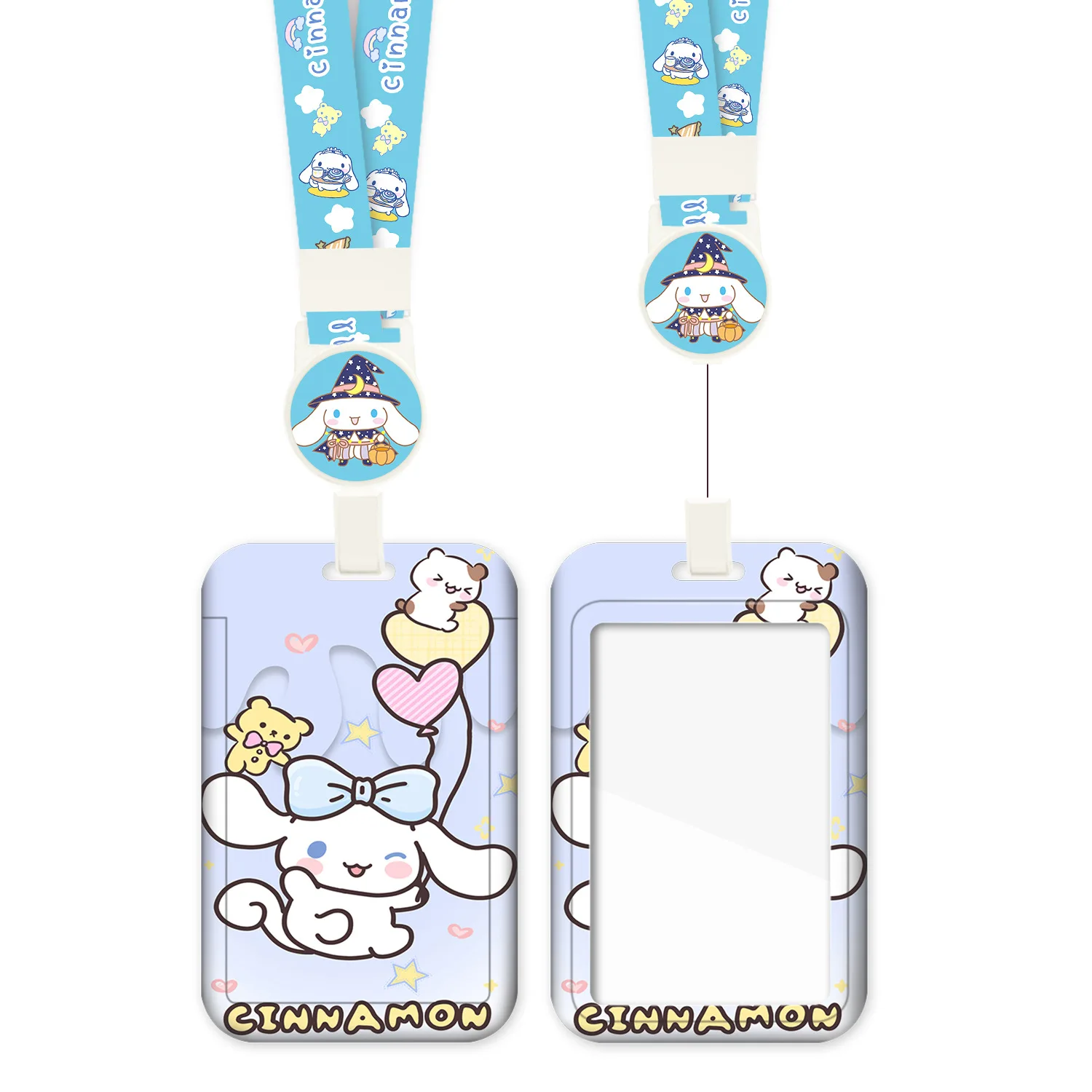 Набор пластиковых карточек из мультфильма с легкой пряжкой и телескопическим шнурком для детского автобуса метро подставка