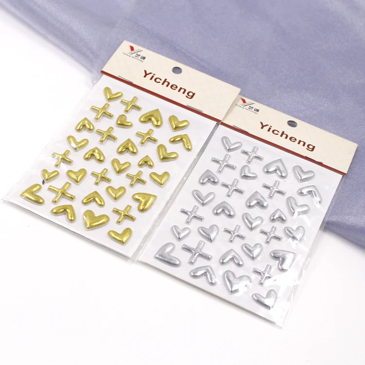 Gold foil 3D foam puffy letter Alphabet sticker for decorative scrapbook