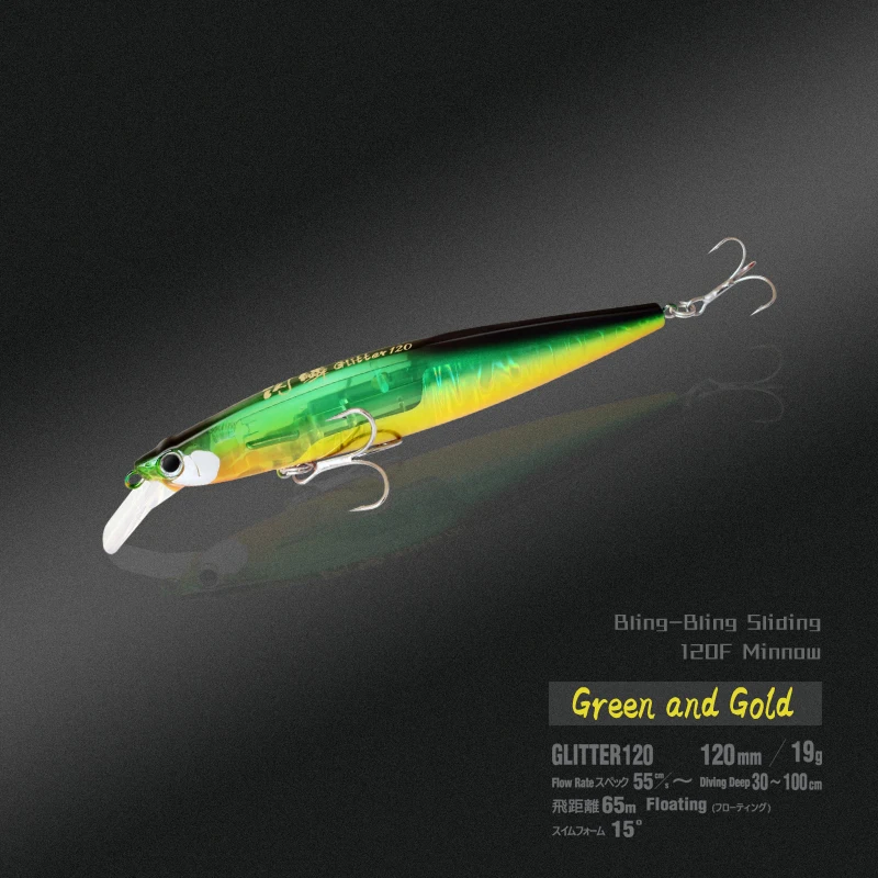 SPORTPRO Flash Scales Long Shot Minnow New Flash Reflection Fishing Wobbler Lures Fishing Minnow Lures