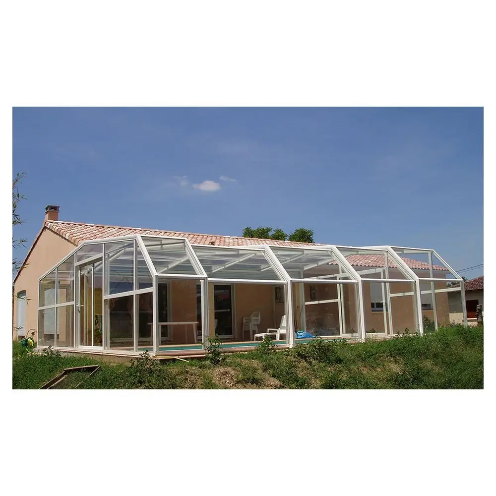 Prima Customized Aluminum Balcony Sunroom Glass House Outdoor Free Standing Insulated Winter Garden Room