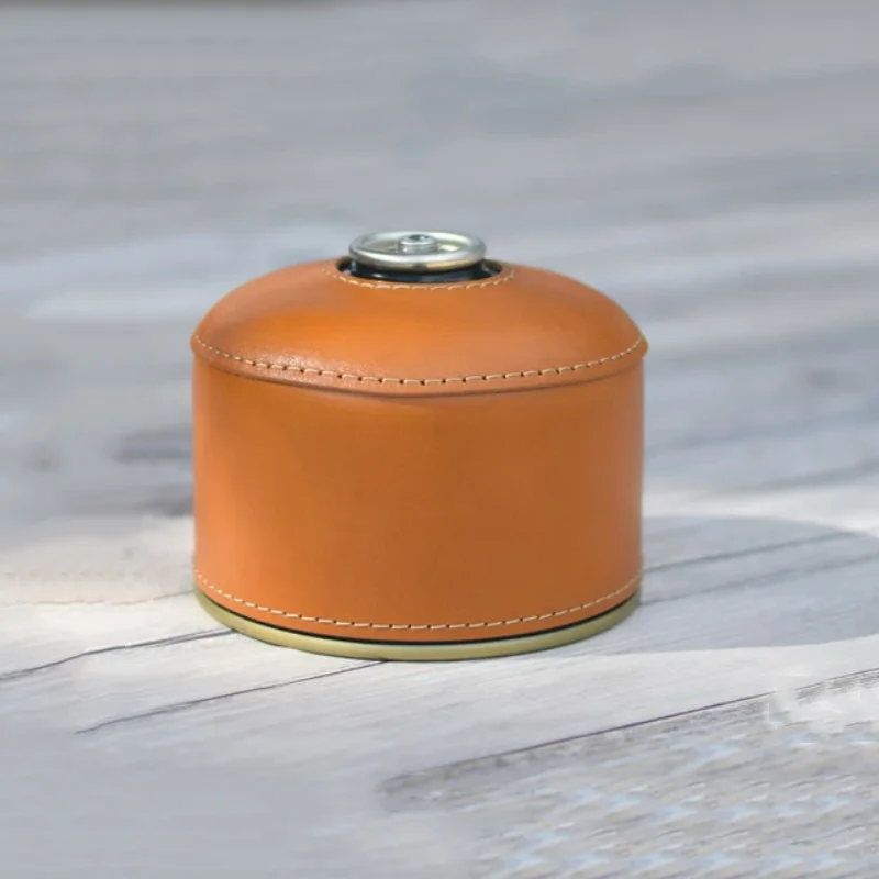 Кожаная Крышка для газового бака разных цветов, портативная газовая канистра, крышка для кемпинга, аксессуары для газового бака, украшение для кемпинга